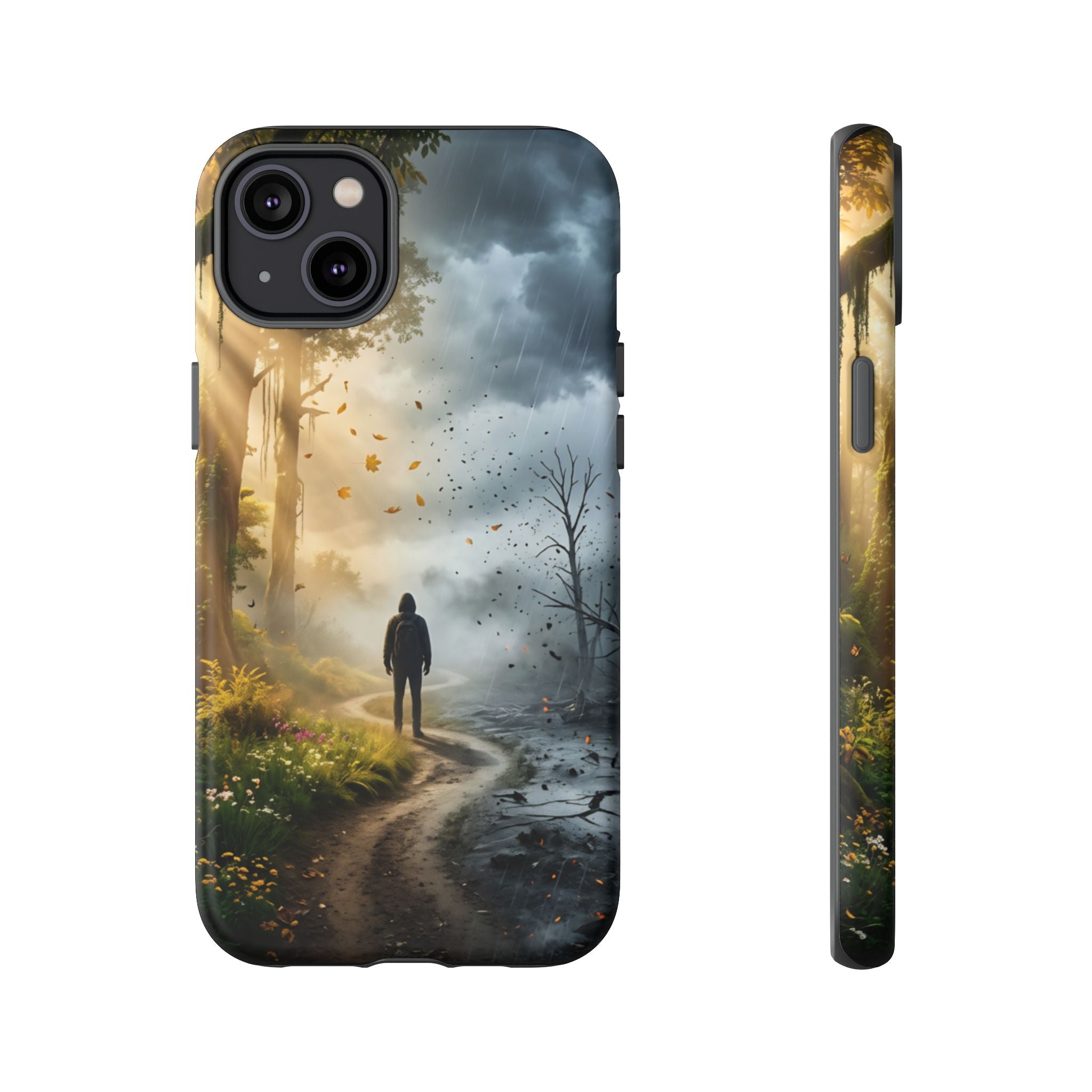 Contrasting Light/Dark Art - Phone Case