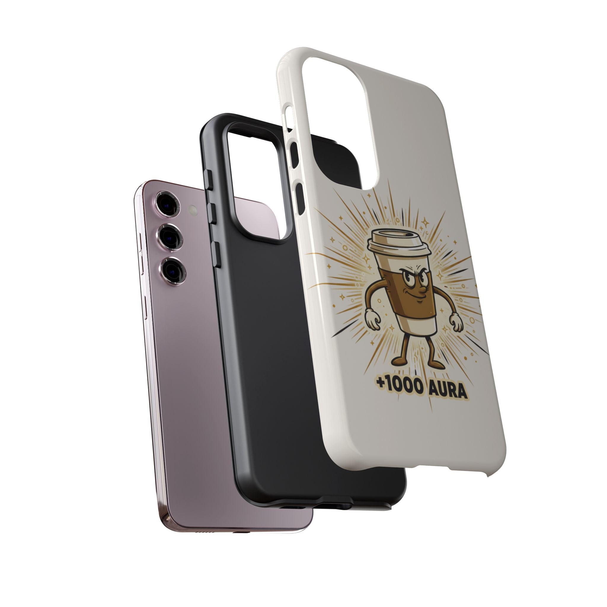 Coffee +1000 Aura - Phone Case