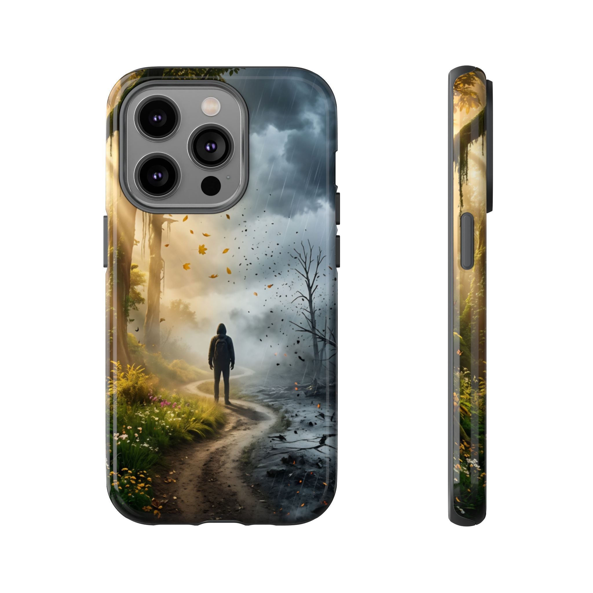 Contrasting Light/Dark Art - Phone Case