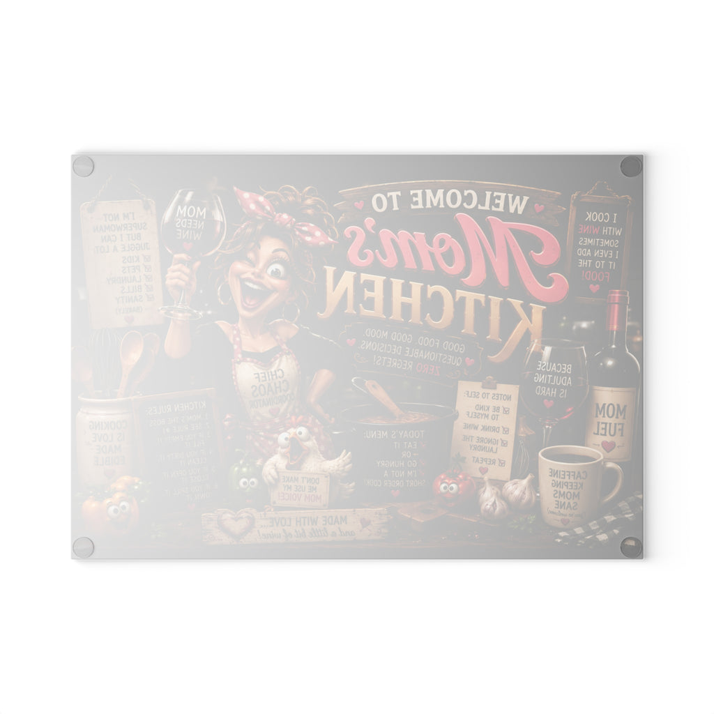 MOM Kitchen Glass Cutting Board — Funny
