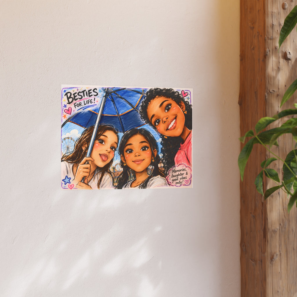 Personalized Memory Character - Satin Posters
