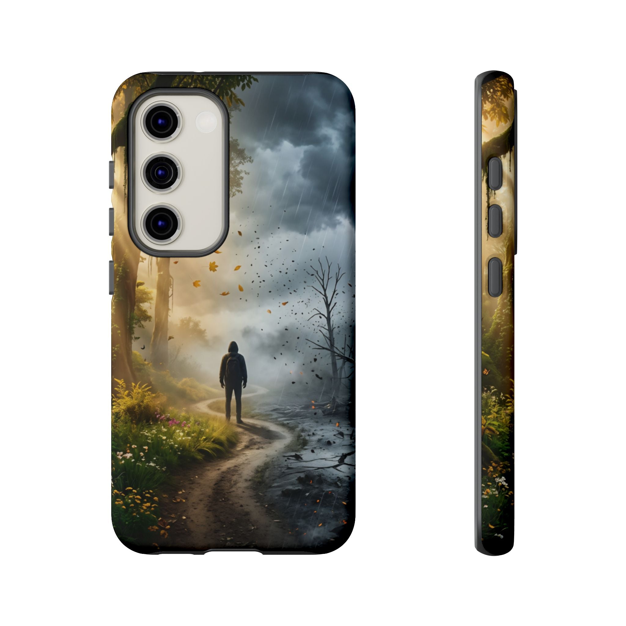 Contrasting Light/Dark Art - Phone Case