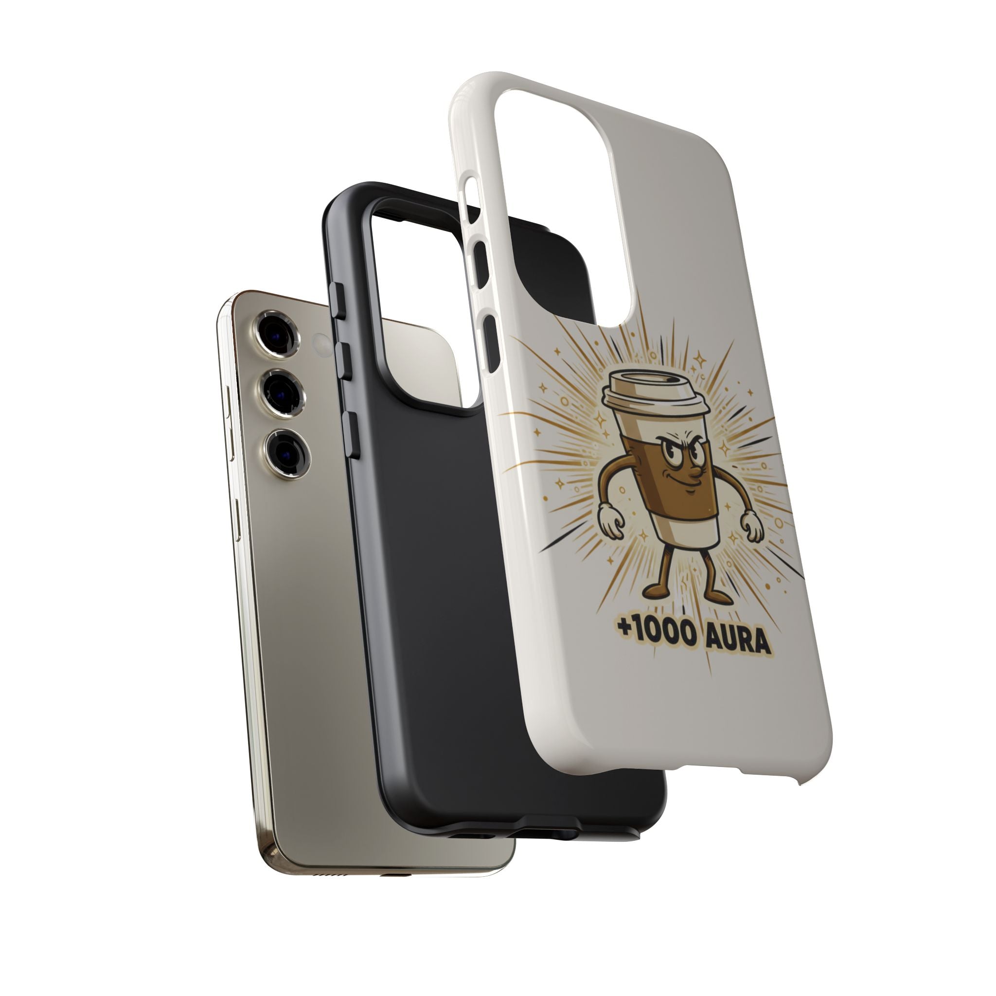 Coffee +1000 Aura - Phone Case