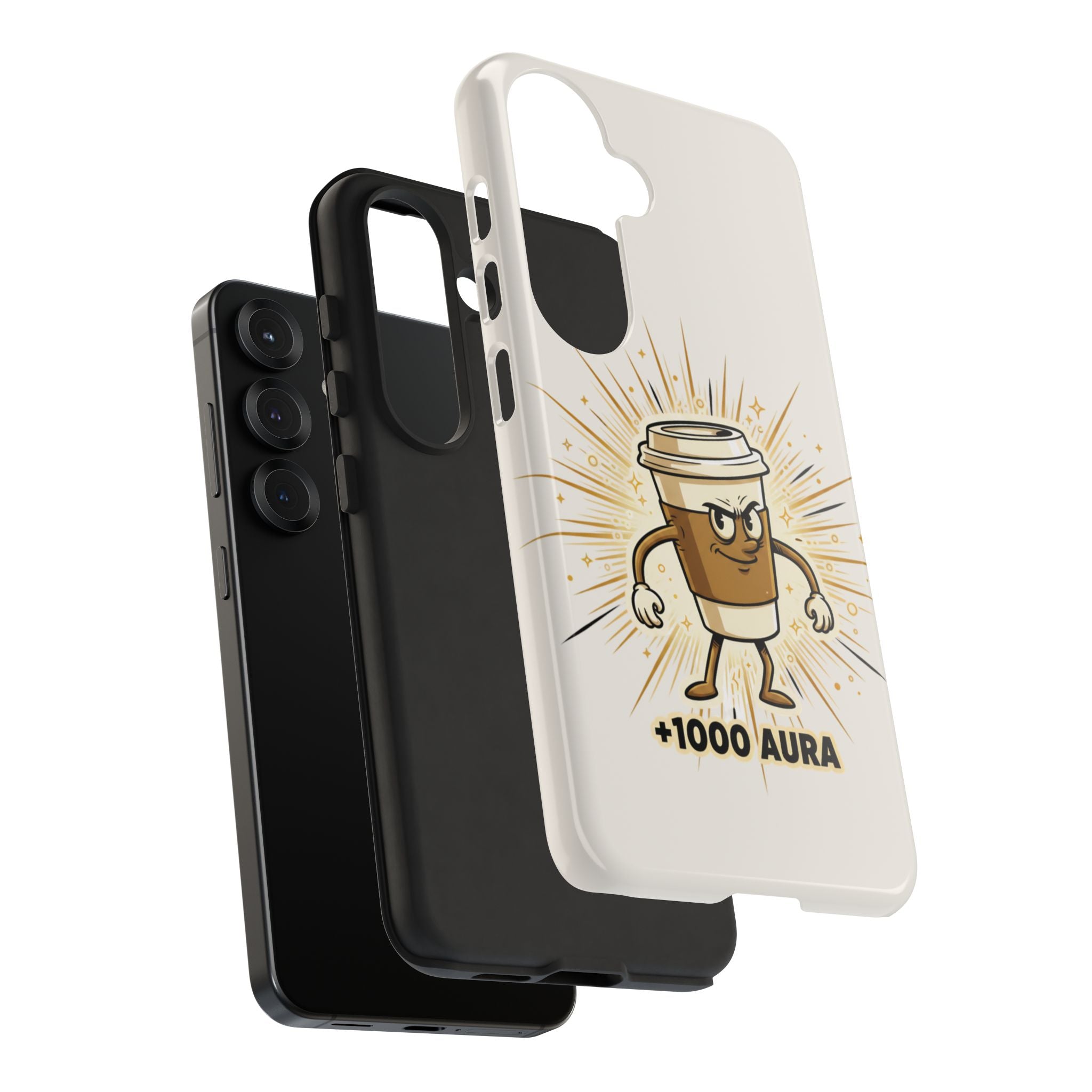 Coffee +1000 Aura - Phone Case