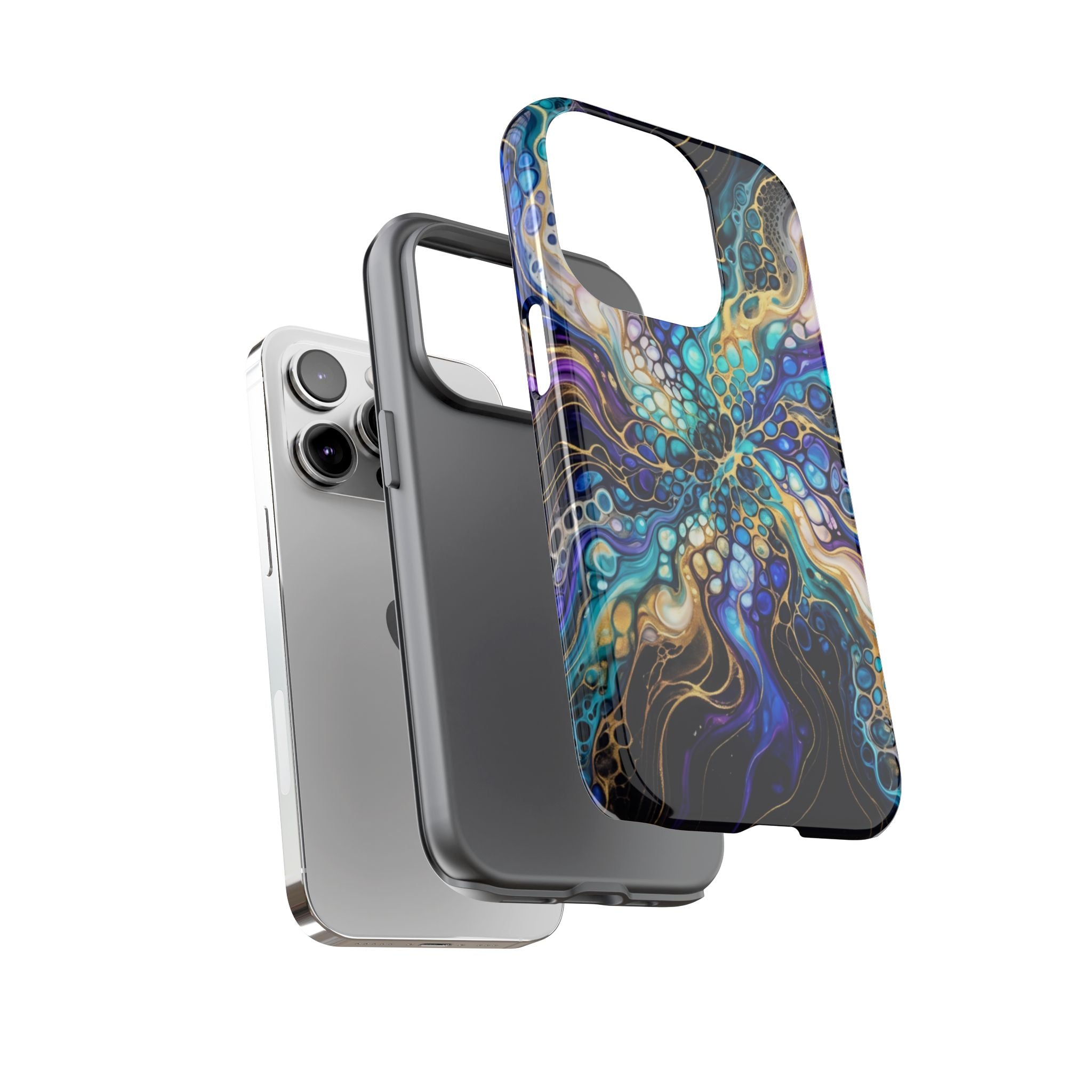 Liquid Cosmos Bloom - Phone Case