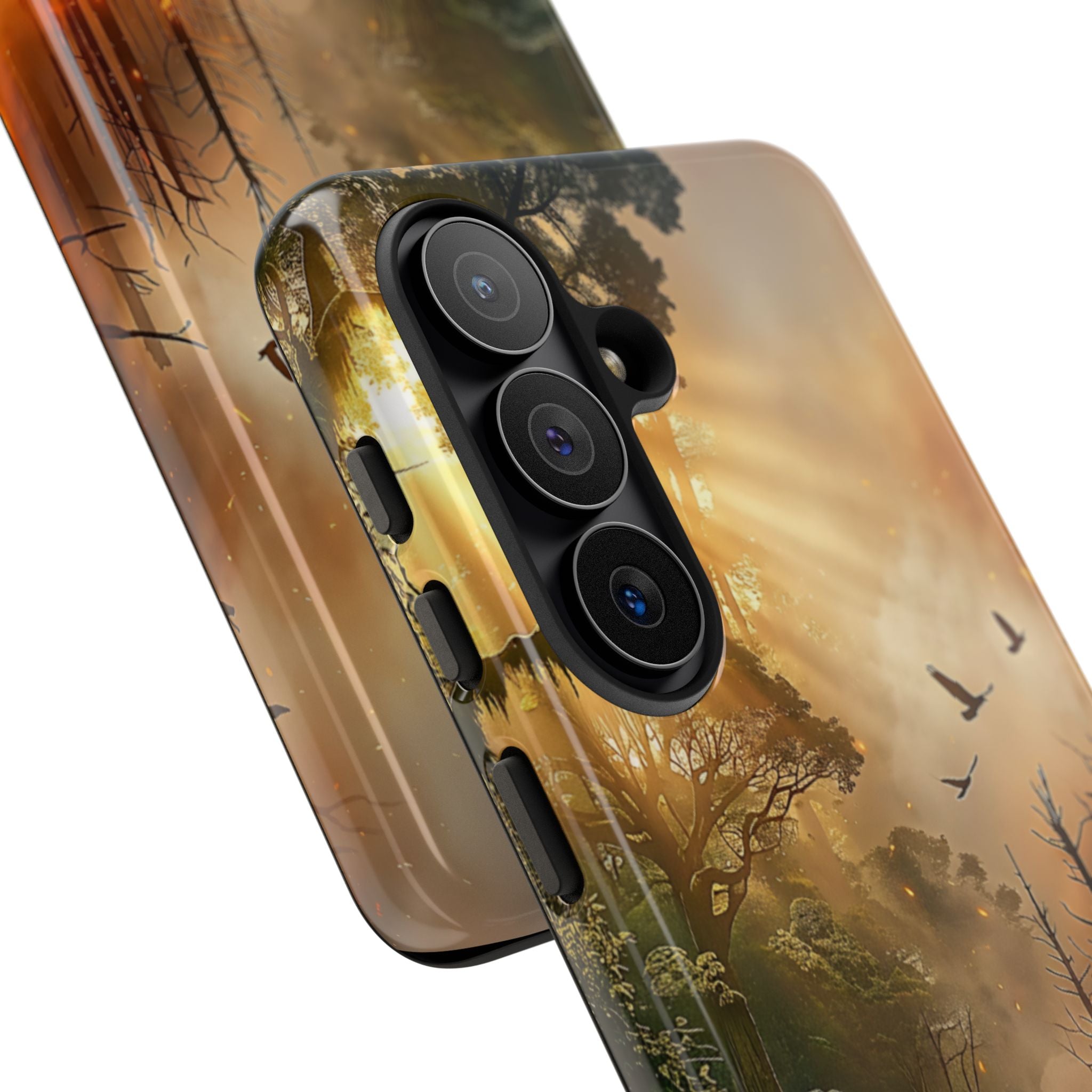 Contrasting Nature/Fire Art - Phone Case