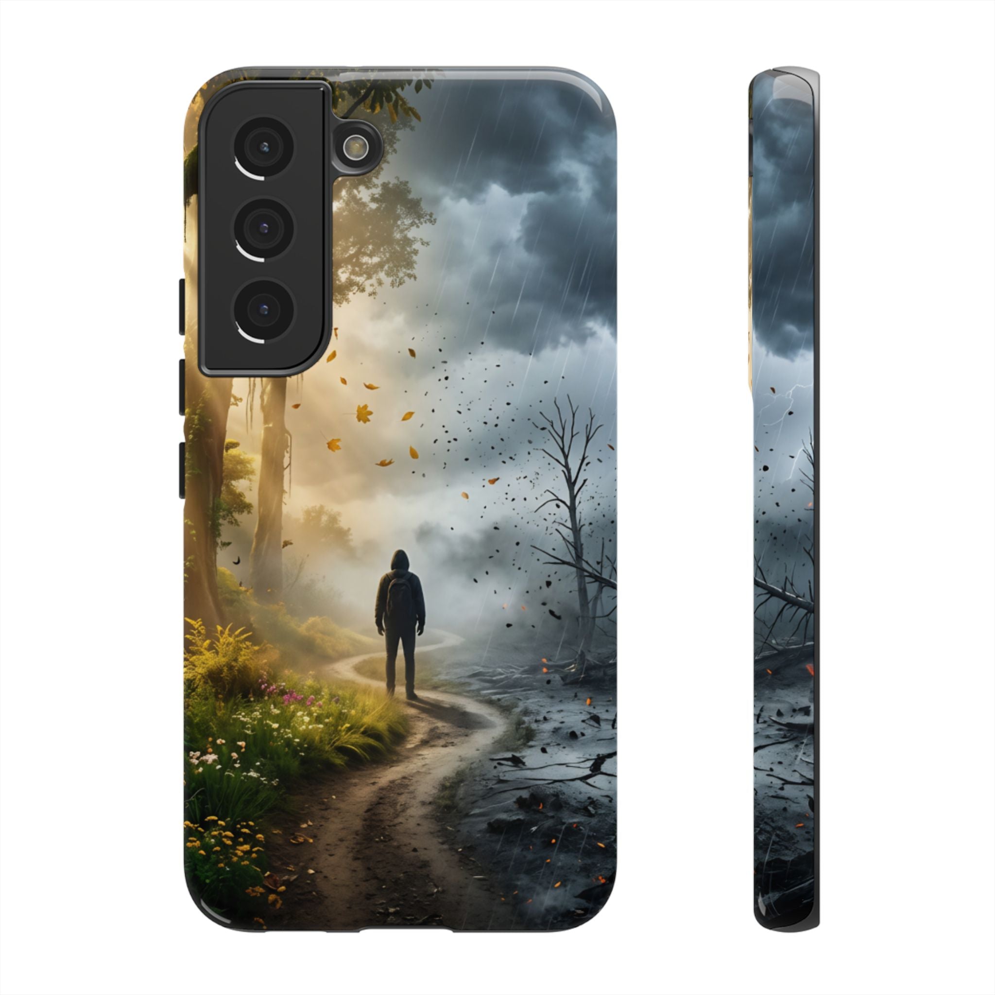 Contrasting Light/Dark Art - Phone Case
