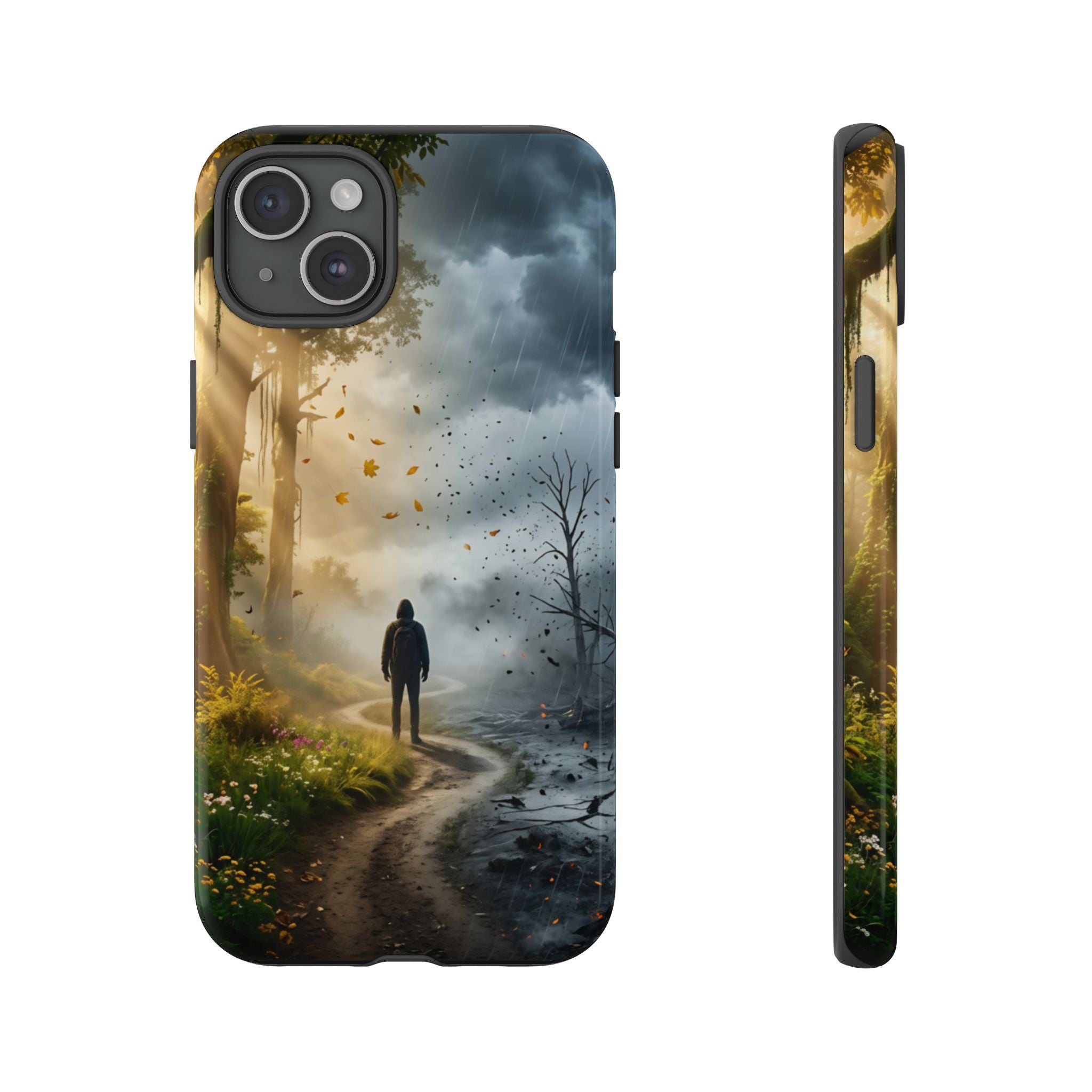 Contrasting Light/Dark Art - Phone Case