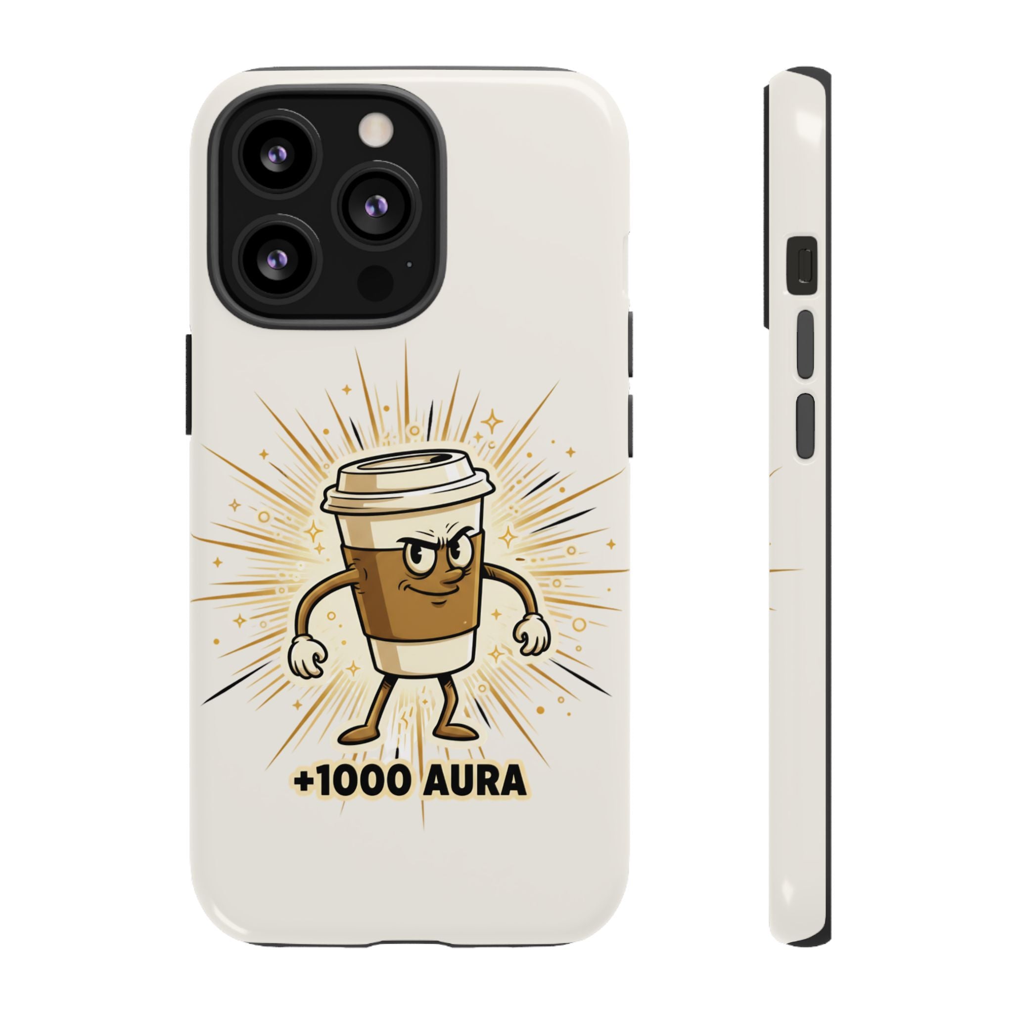Coffee +1000 Aura - Phone Case