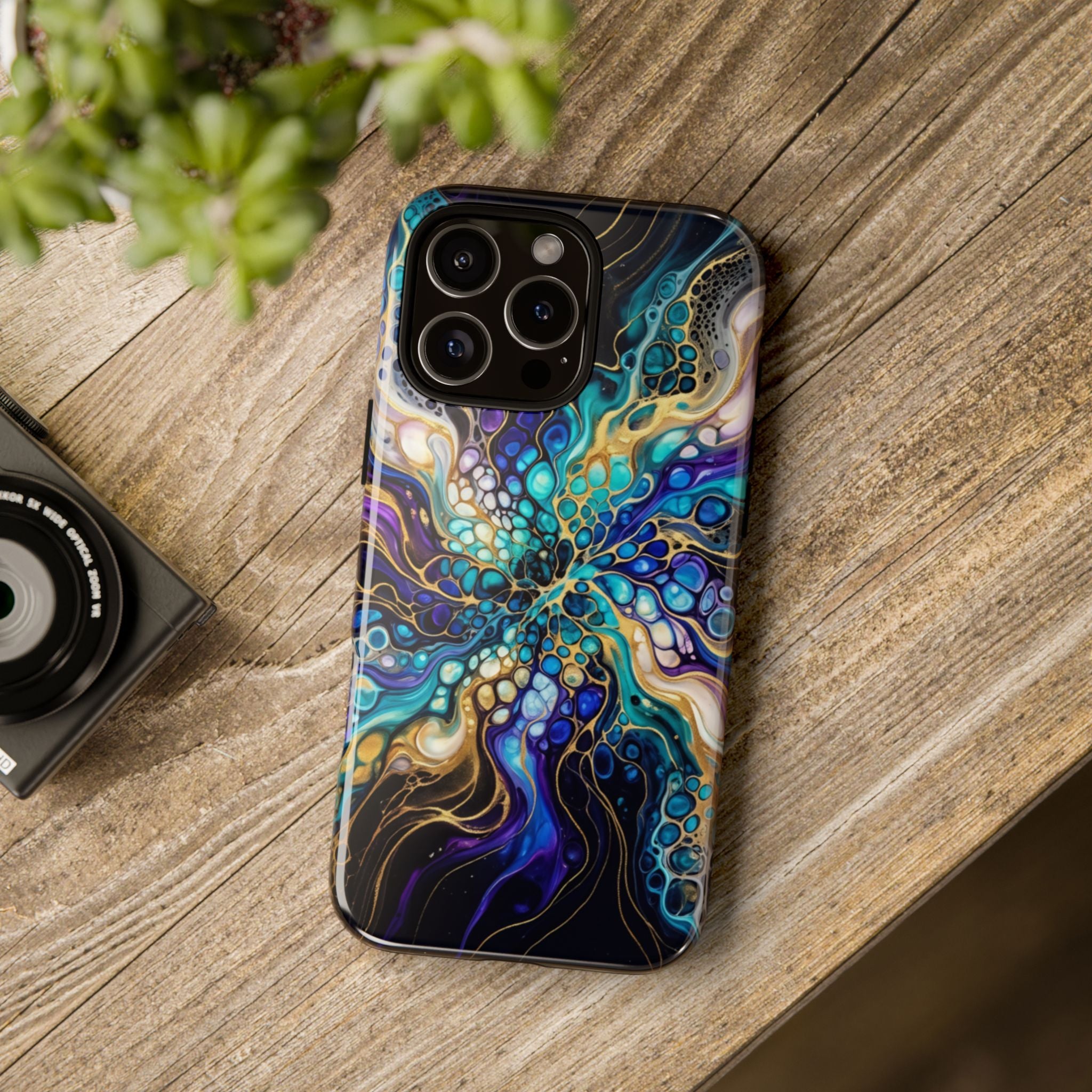 Liquid Cosmos Bloom - Phone Case