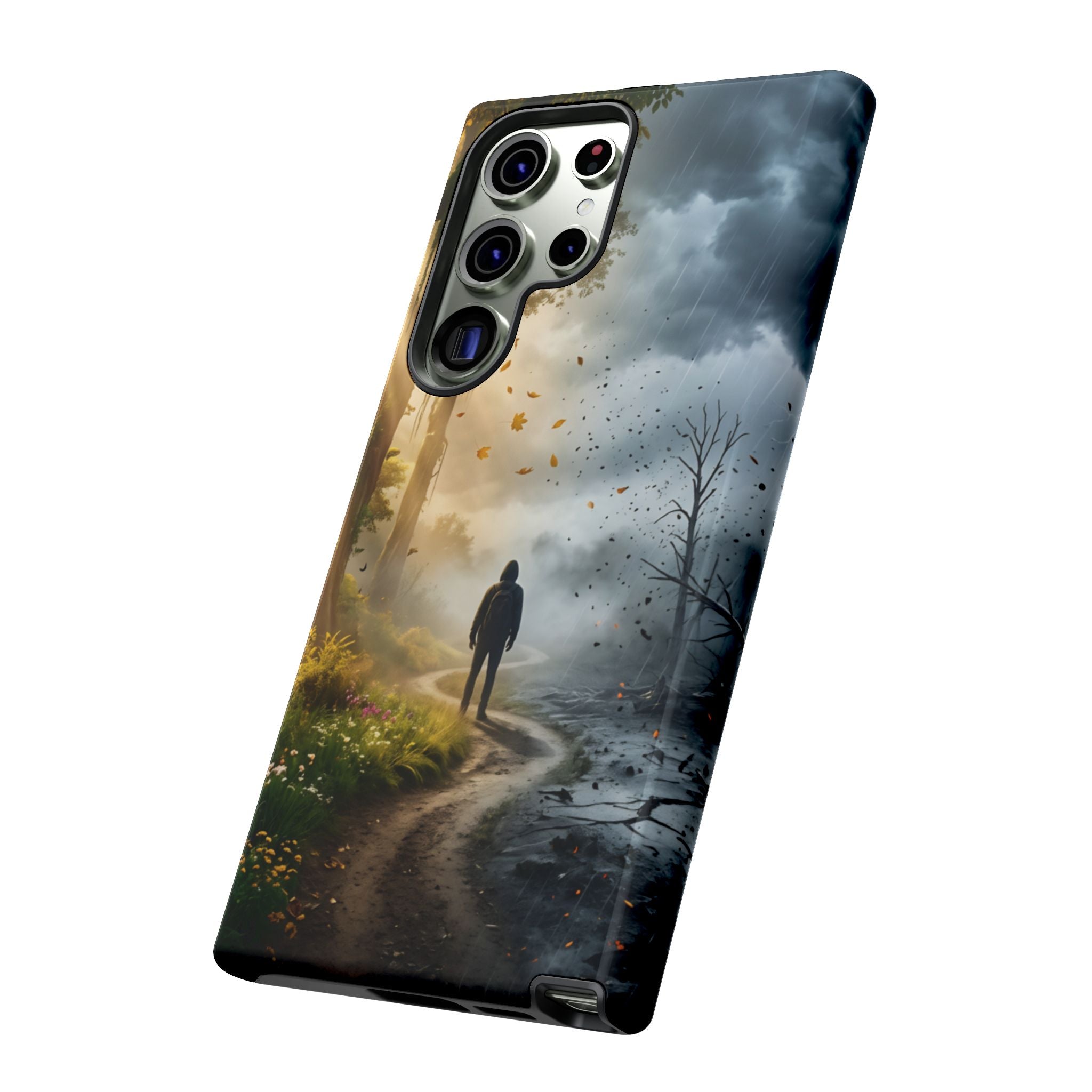 Contrasting Light/Dark Art - Phone Case
