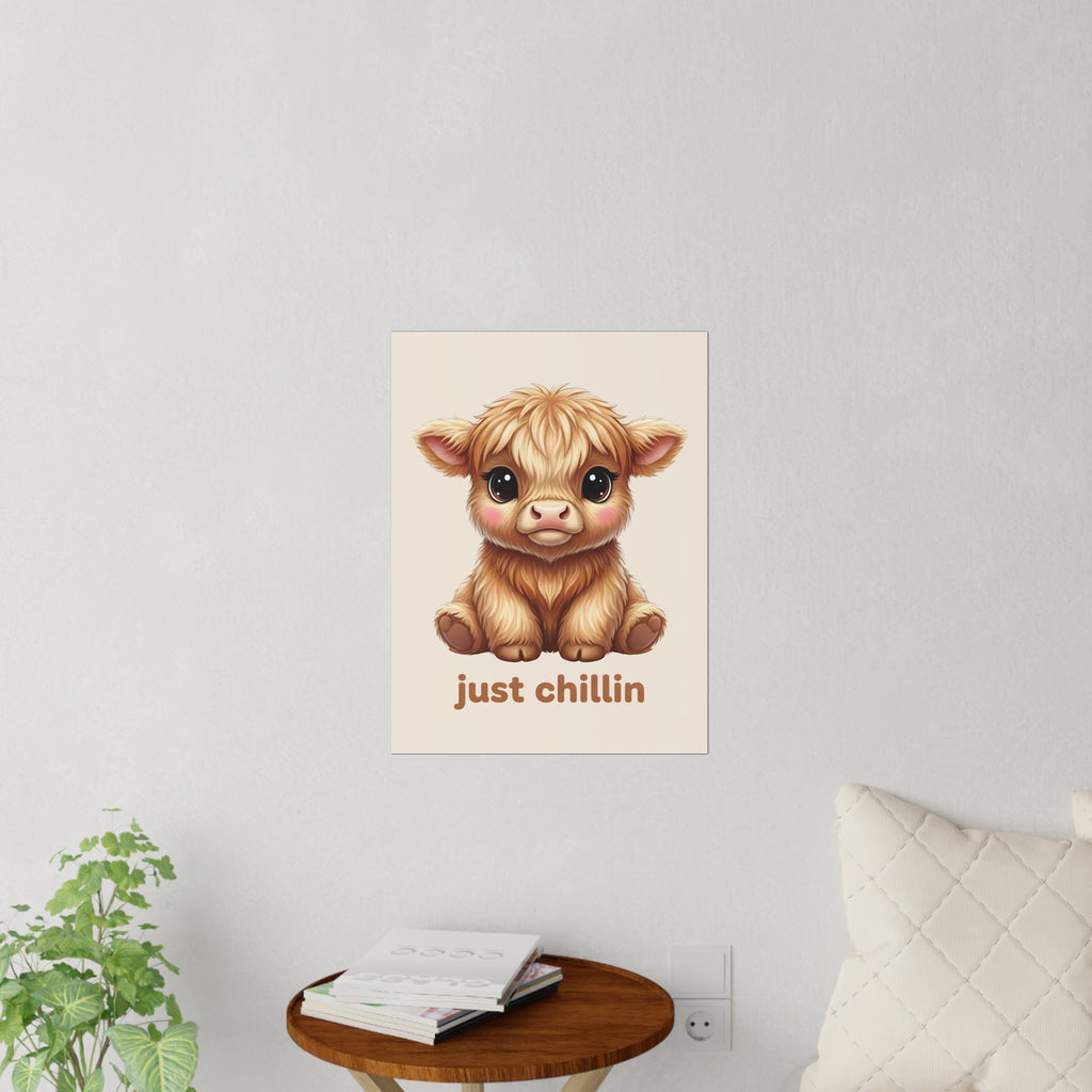 Highland Cow Wall Decal — Just Chillin Art