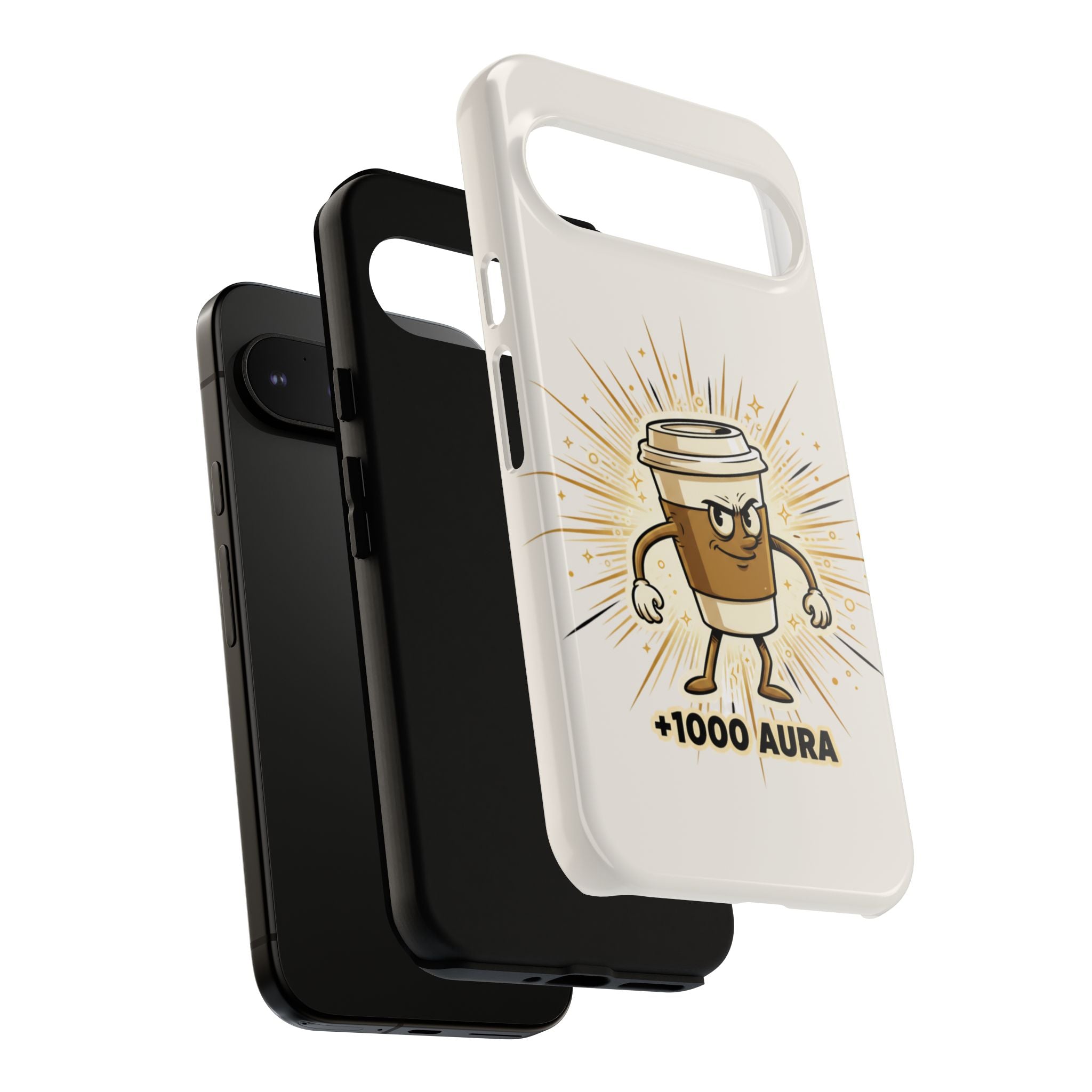 Coffee +1000 Aura - Phone Case