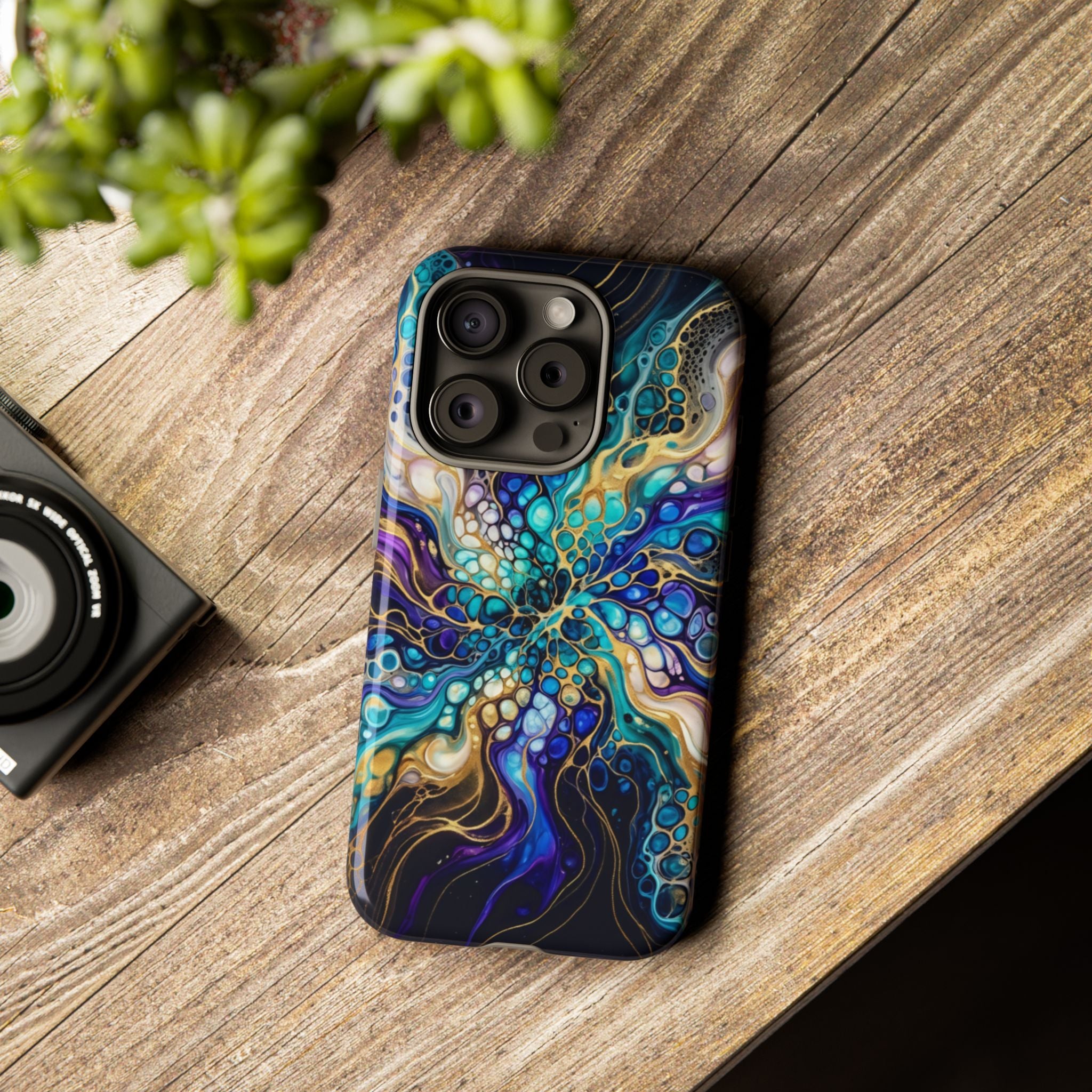 Liquid Cosmos Bloom - Phone Case