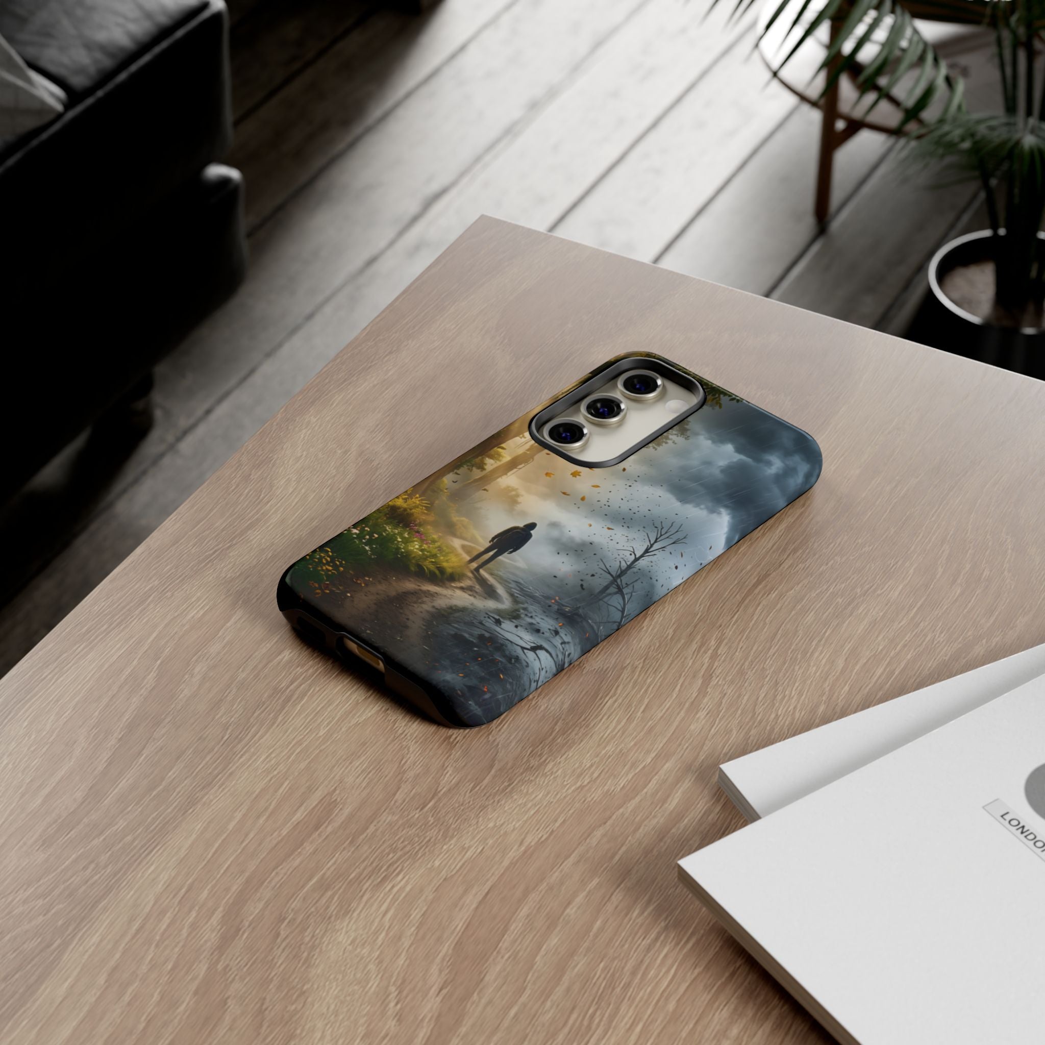 Contrasting Light/Dark Art - Phone Case