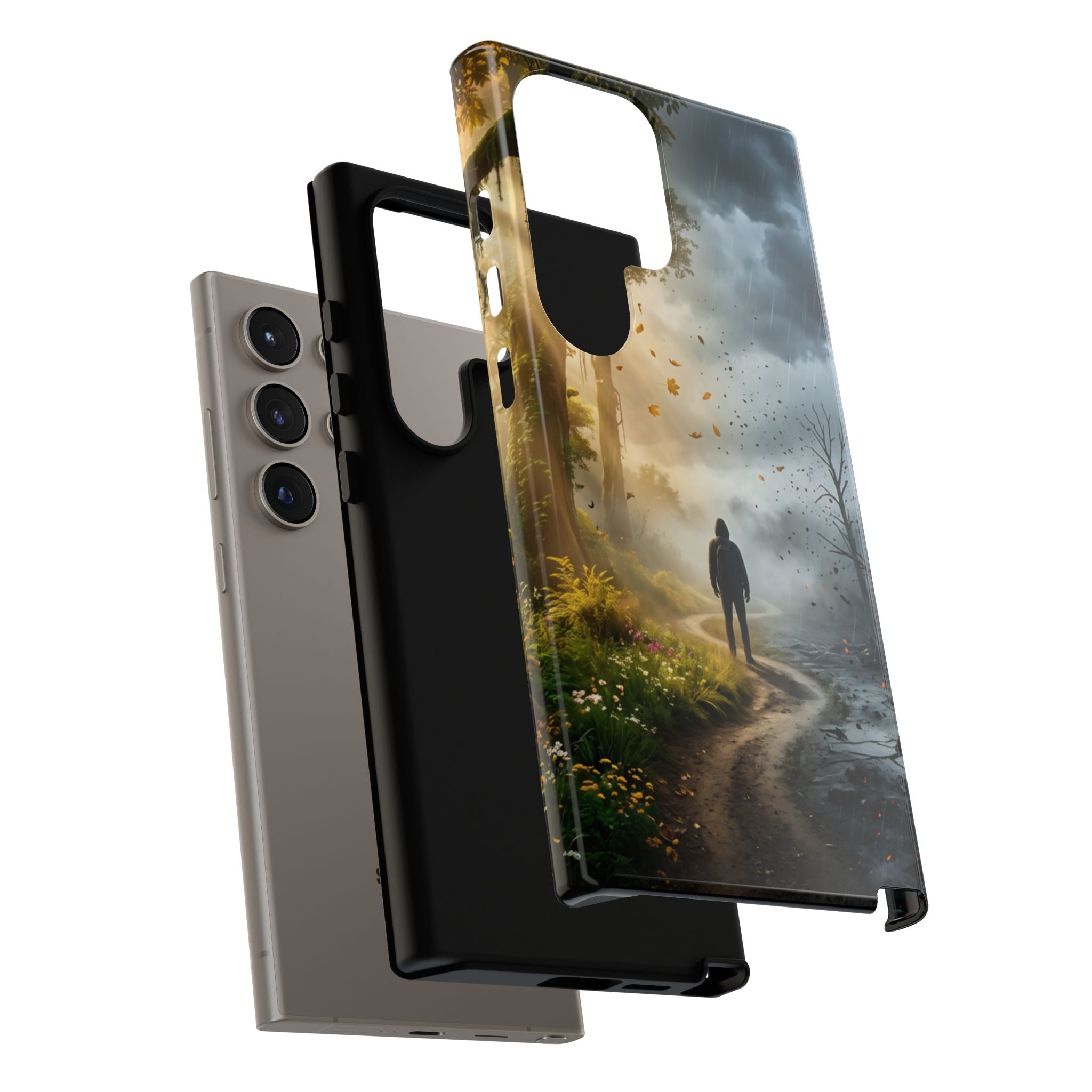 Contrasting Light/Dark Art - Phone Case