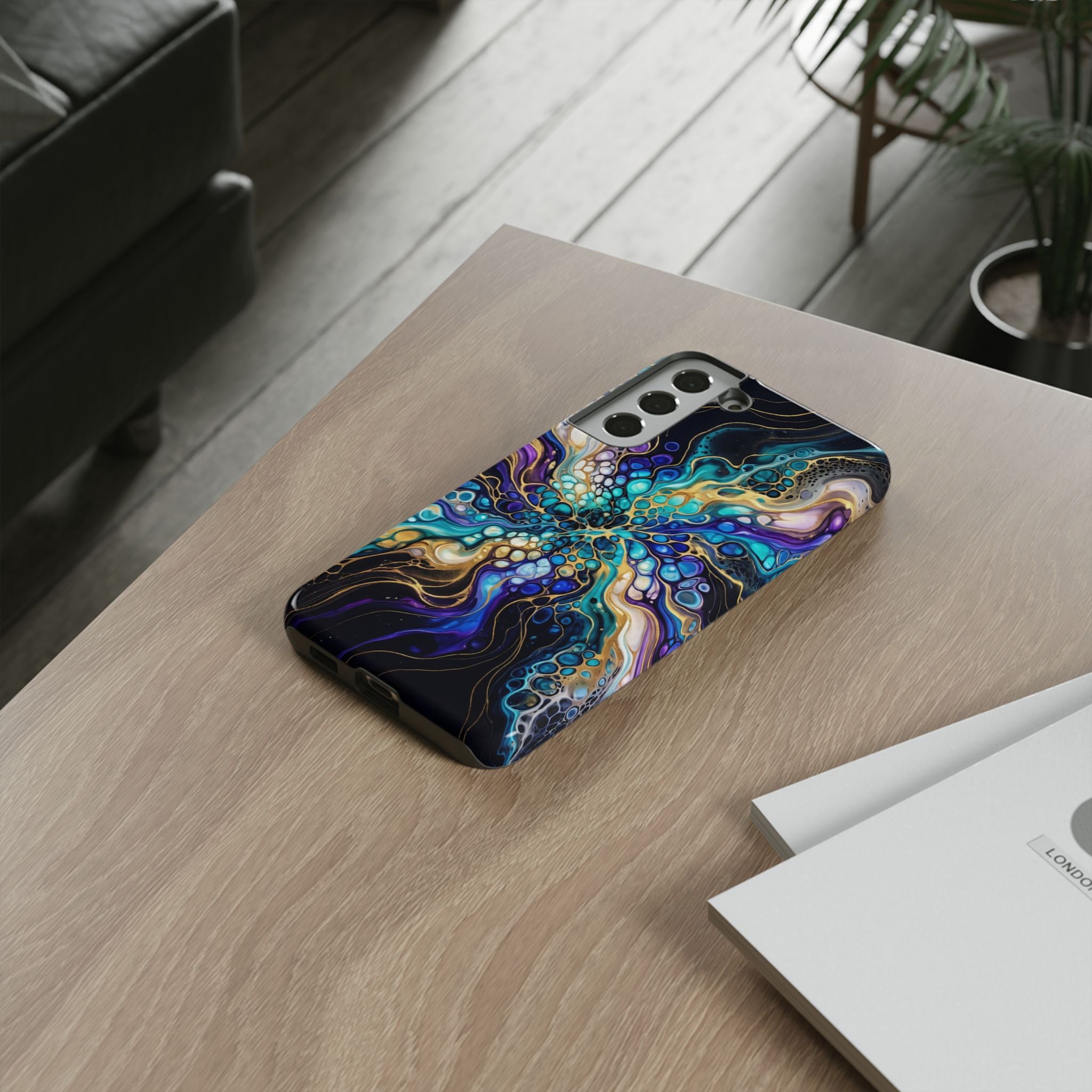 Liquid Cosmos Bloom - Phone Case