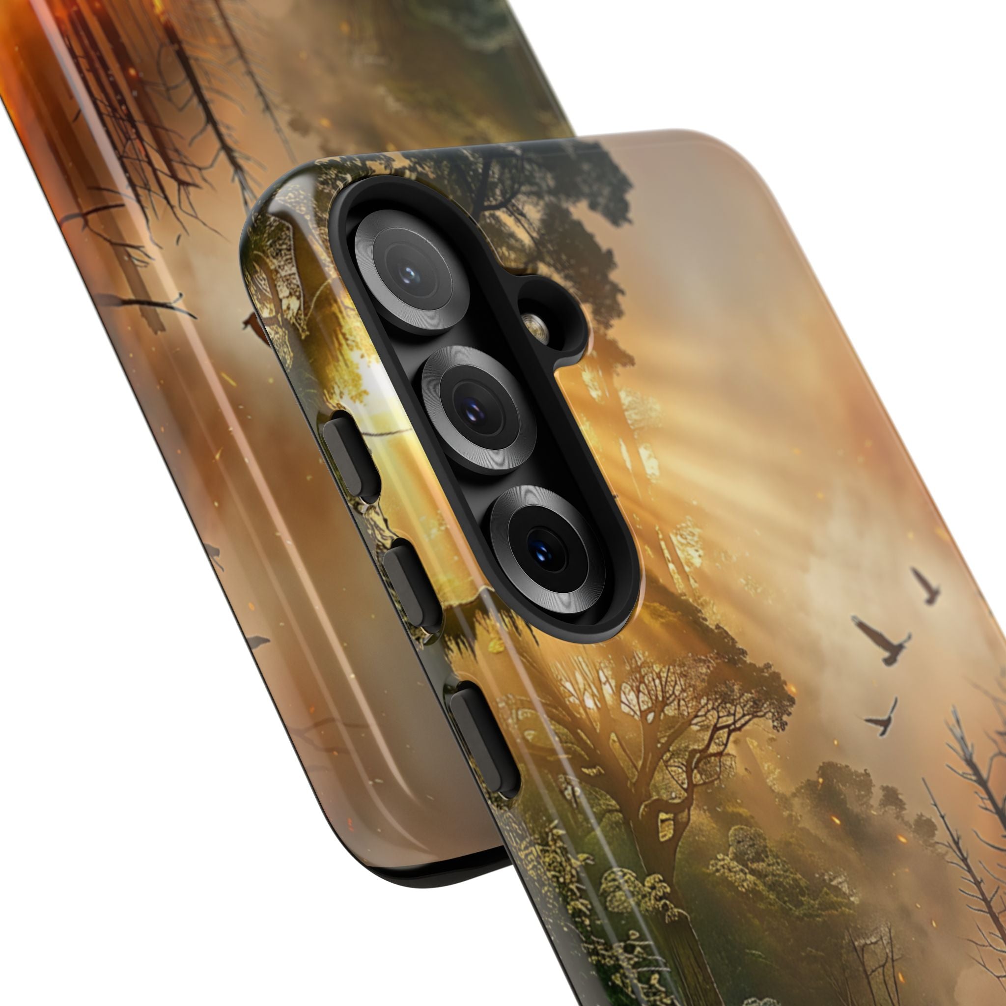 Contrasting Nature/Fire Art - Phone Case