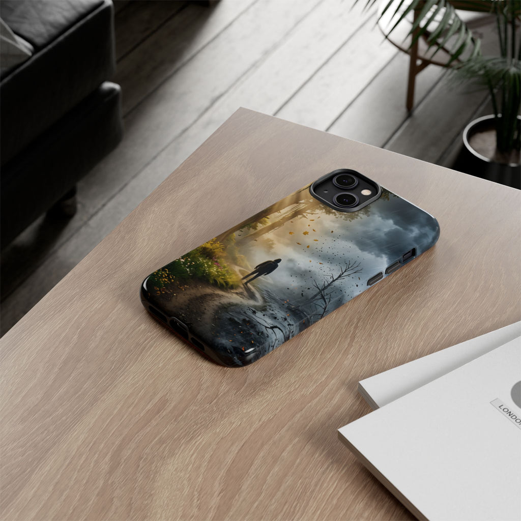 Contrasting Light/Dark Art - Phone Case