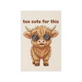 Highland Cow Wall Decal — Too Cute for This Art