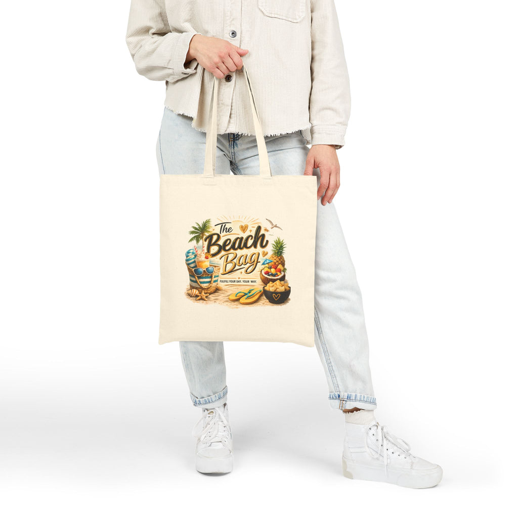 Tote Bag — "The Beach Bag" Cotton Canvas Grocery & Market Tote