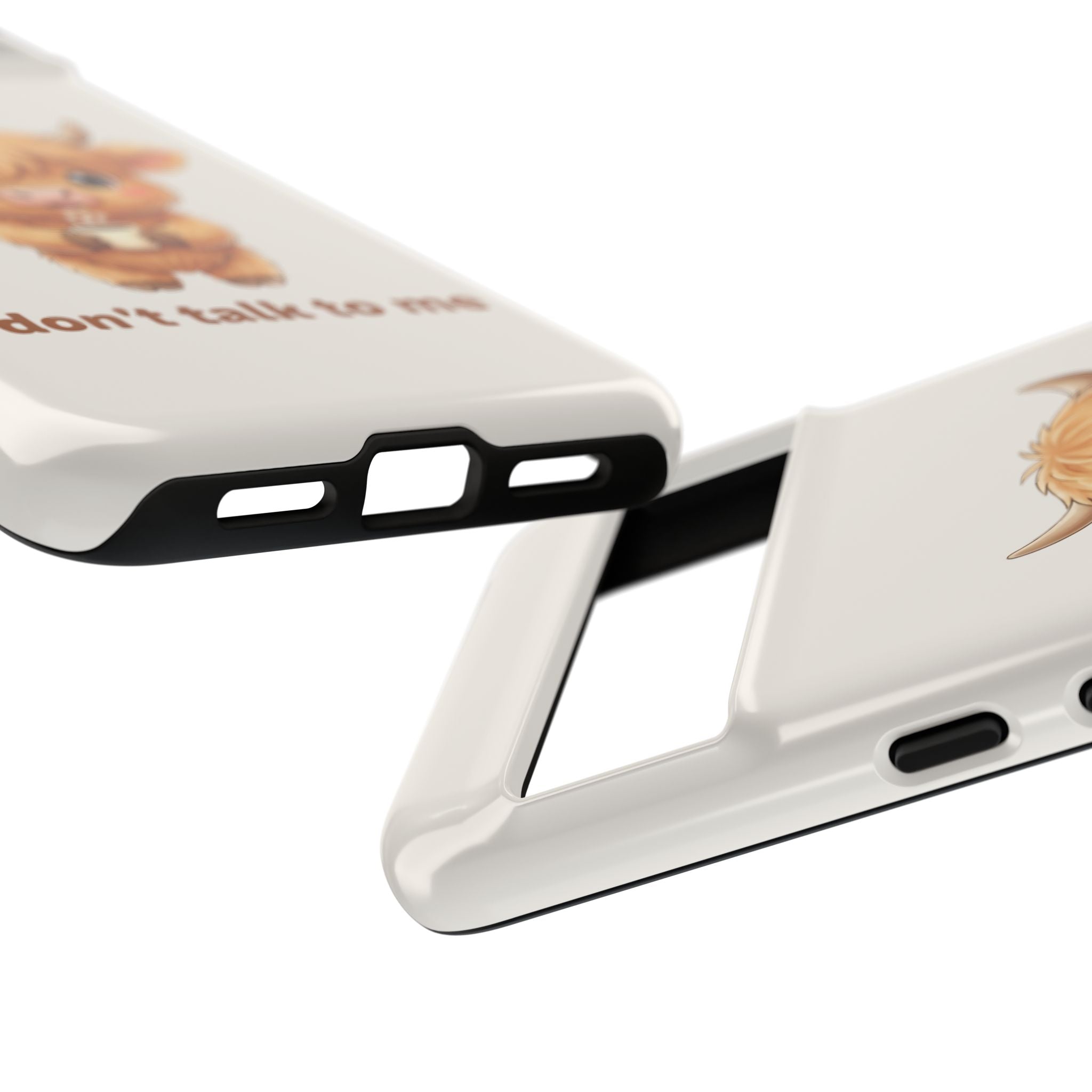 Highland Cow Phone Case — Don’t Talk to Me Design