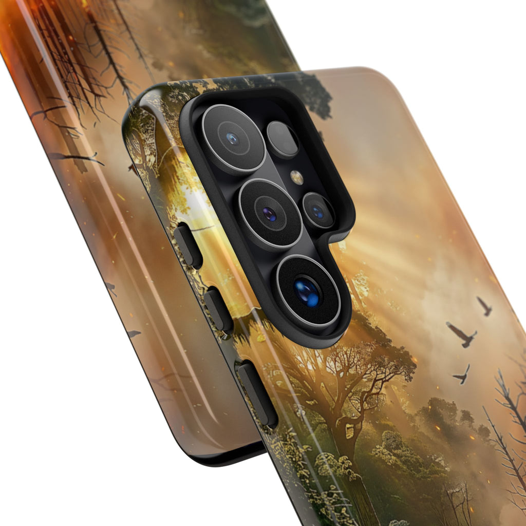 Contrasting Nature/Fire Art - Phone Case