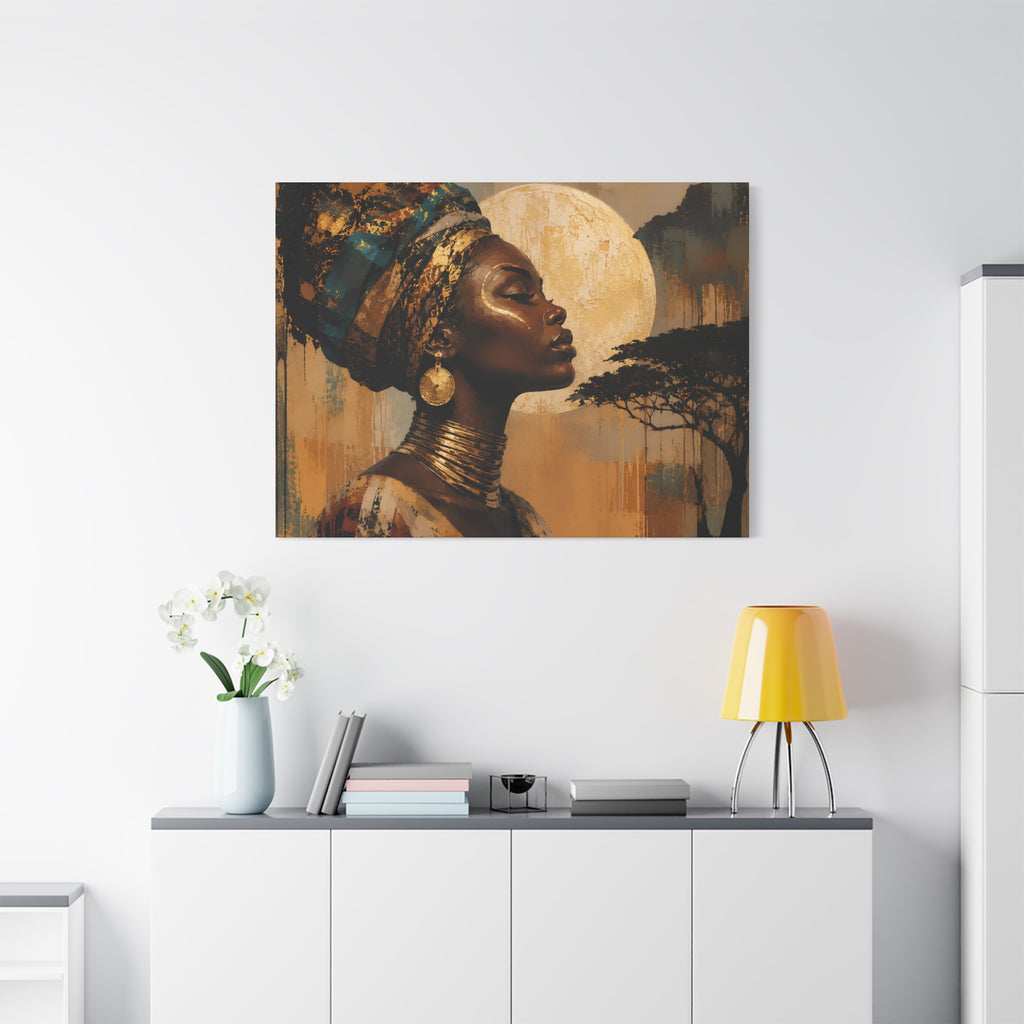 Nigerian Queen Matte Canvas
