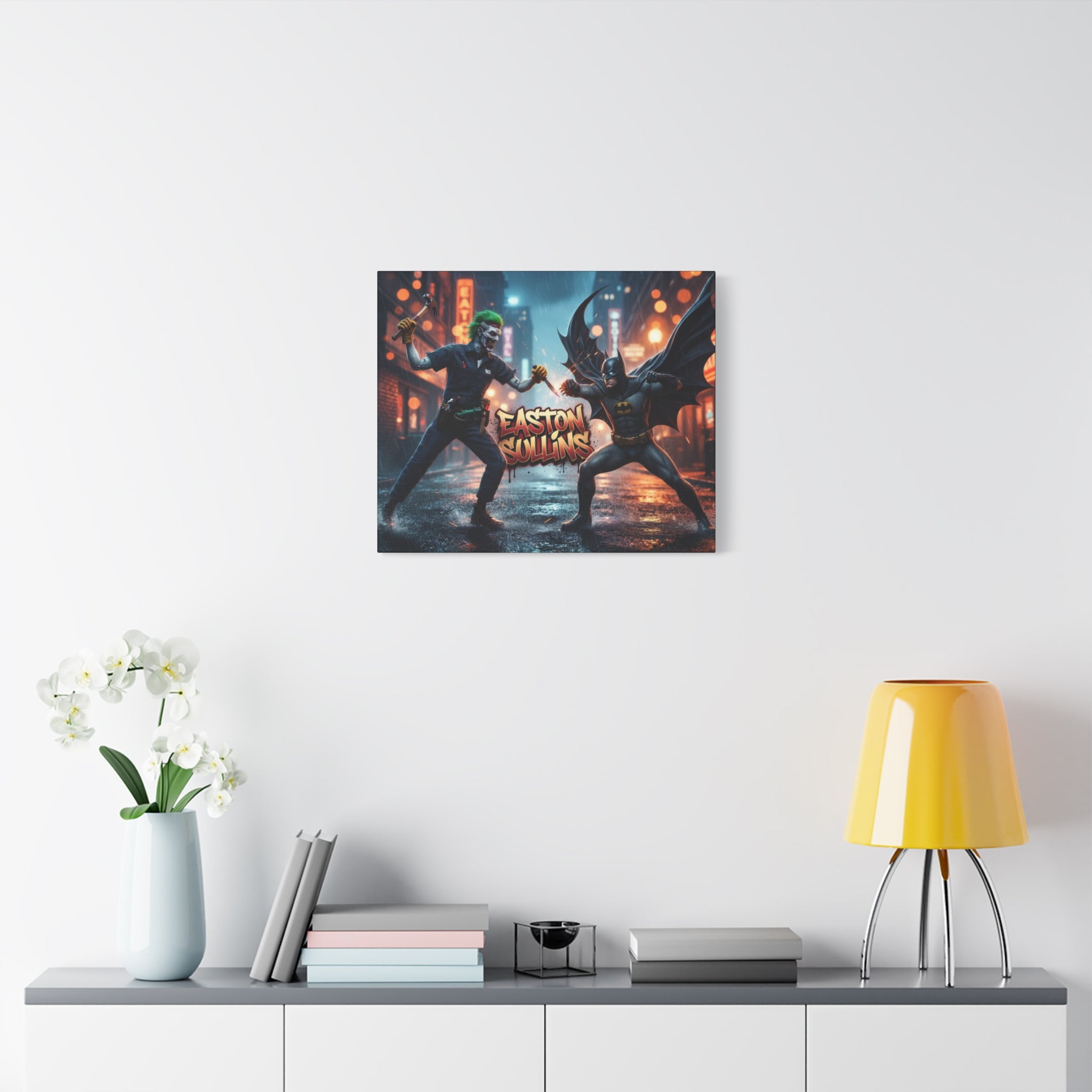 Action Scene “Name” Custom Canvas - Wall Art