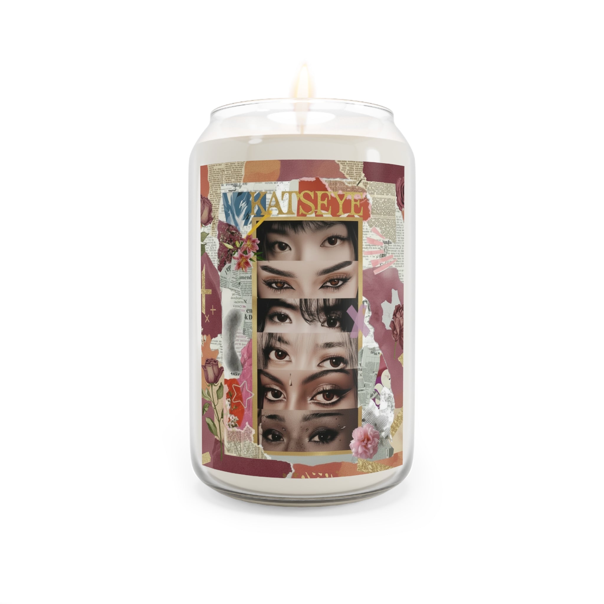 KATSEYE Collage Candle | 13.75oz Scented Soy Candle