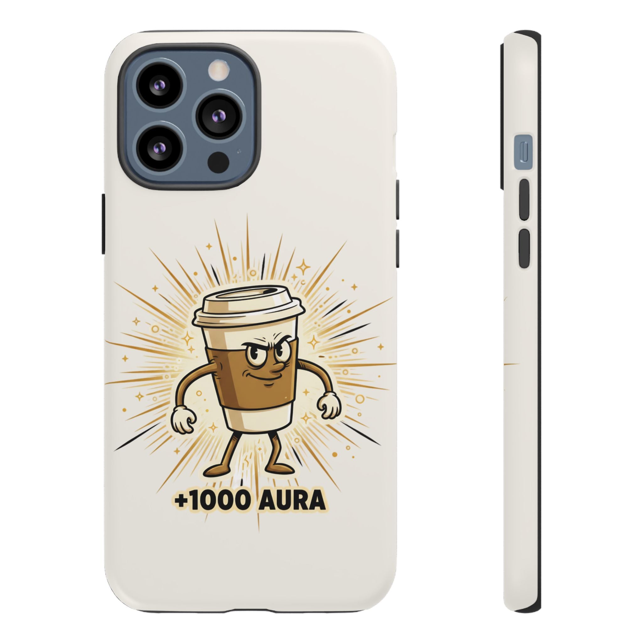 Coffee +1000 Aura - Phone Case