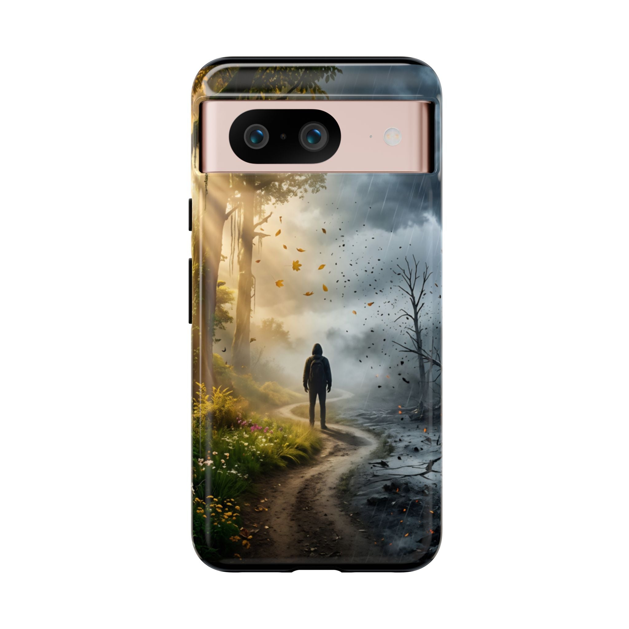 Contrasting Light/Dark Art - Phone Case