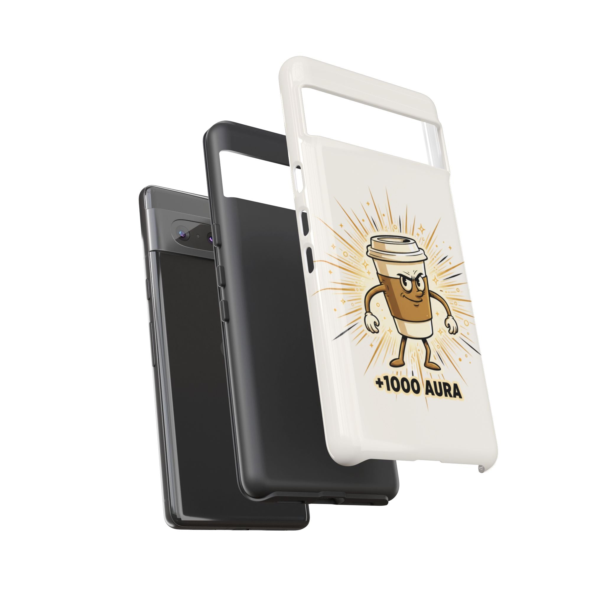 Coffee +1000 Aura - Phone Case