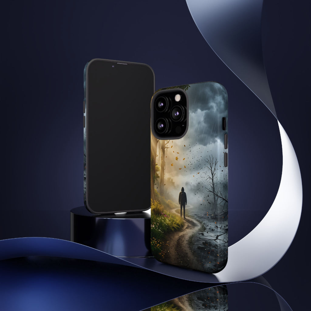 Contrasting Light/Dark Art - Phone Case