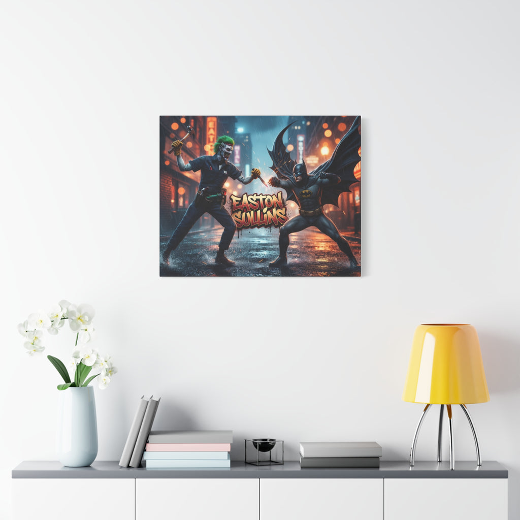 Action Scene “Name” Custom Canvas - Wall Art