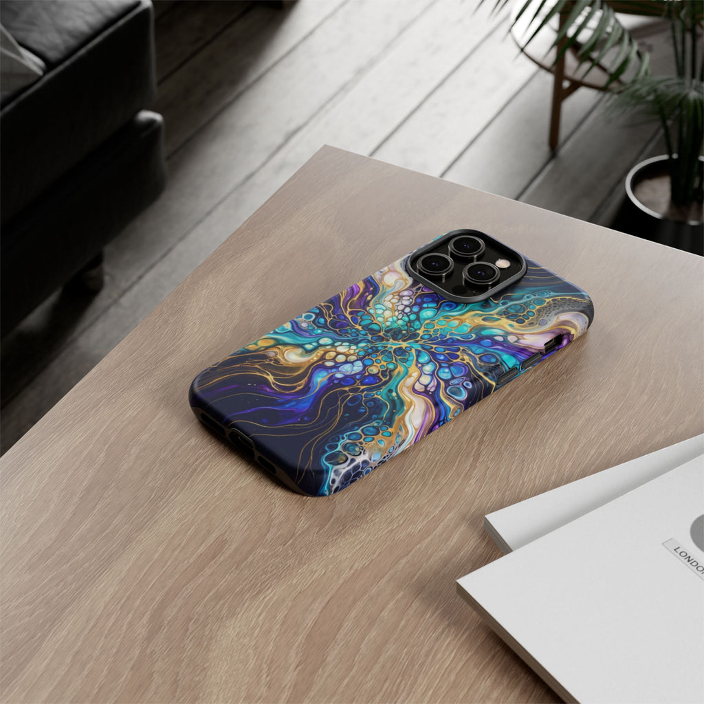Liquid Cosmos Bloom - Phone Case
