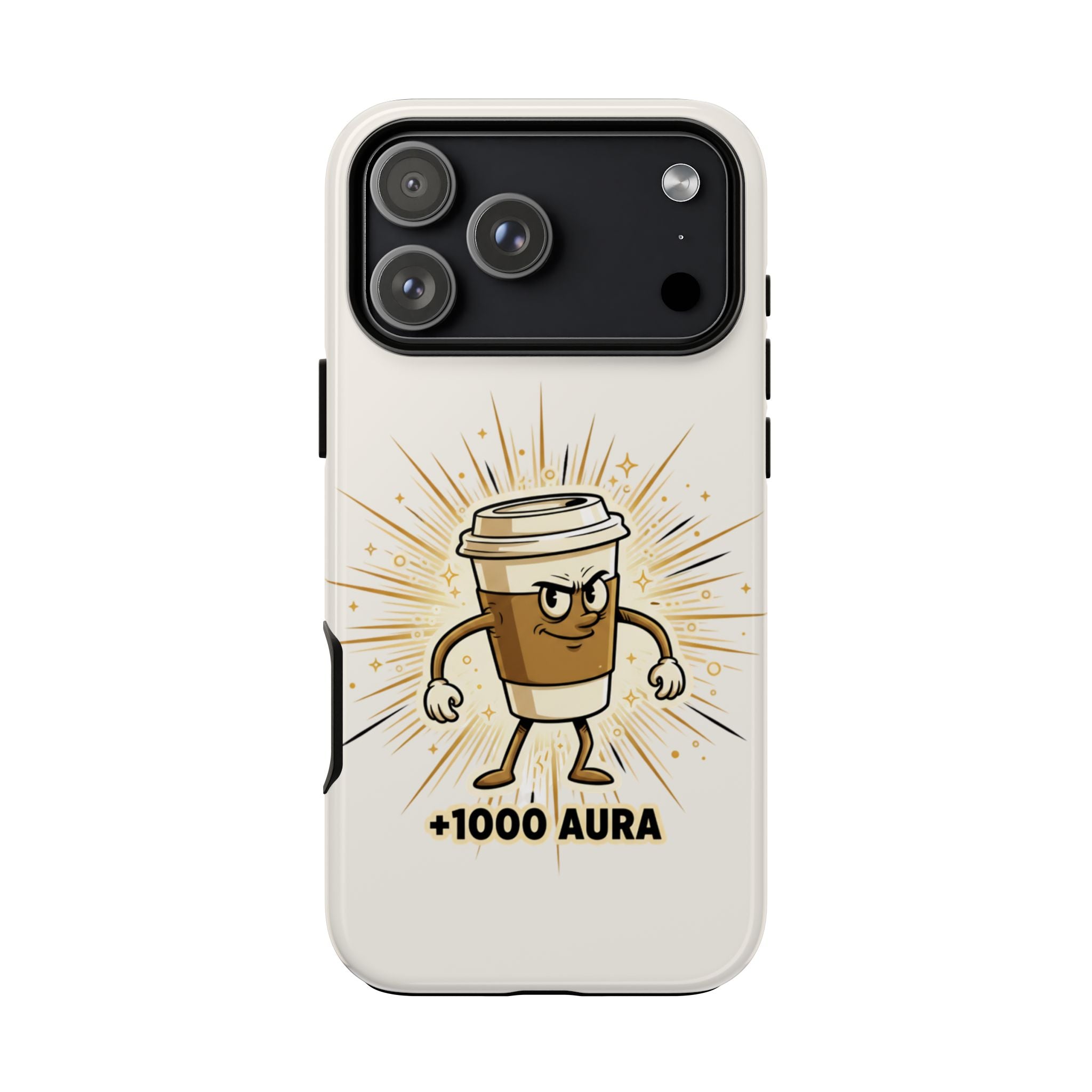 Coffee +1000 Aura - Phone Case