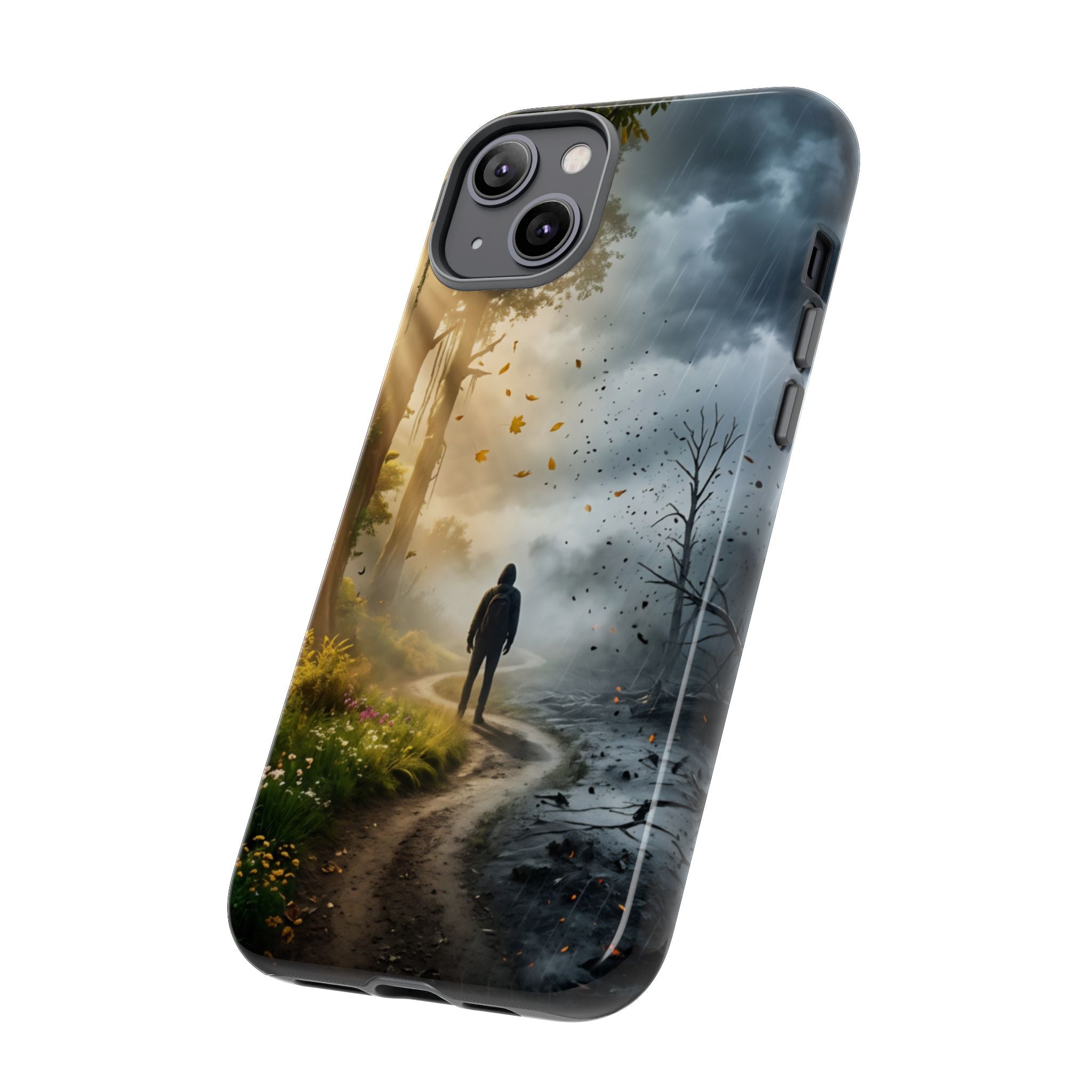 Contrasting Light/Dark Art - Phone Case